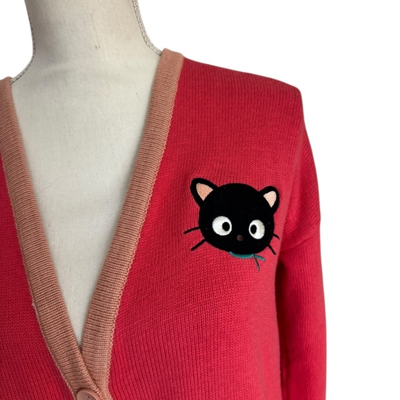 Hello Kitty X Forever 21 Chococat Coral Cardigan - Picture 10 of 13